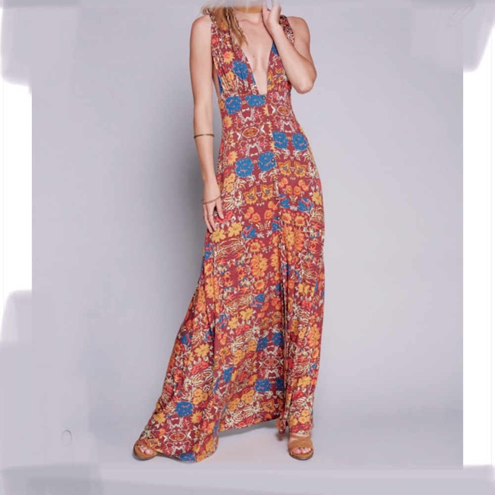 Free People Floral Maxi Dress